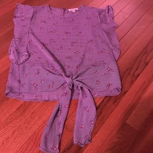 A sleeveless top